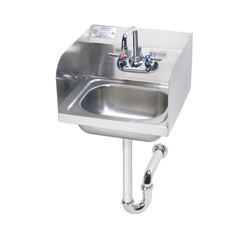 Krowne HS-5 16"W Wall Mount Hand Sink w/ 8" Splash Guards
