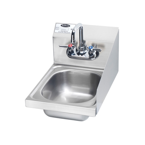 Krowne HS-9-RS 12" Wide Space Saver Wall Mounted Hand Sink