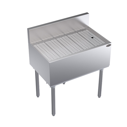 Krowne Metal KR19-GS30 Royal 1800 Series 30"W Freestanding Underbar Drainboard