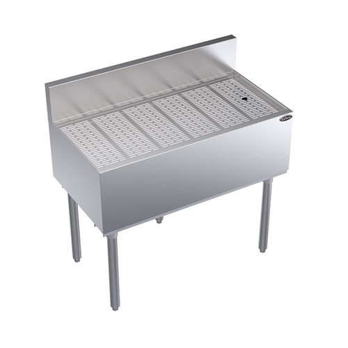 Krowne Metal KR19-GS36 Royal 1800 Series 36"W Freestanding Underbar Drainboard