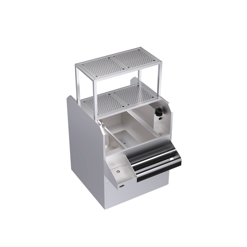 Krowne Metal KRPT-36RP-10 Royal Series 36"W Underbar Pass-thru IceBin/Cocktail Station