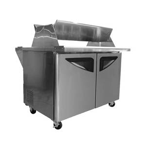 Turbo Air TST-48SD-18-N-DS 18 Pan 15 CuFt Dual Sided Refrigerated Prep Table