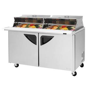 Turbo Air TST-60SD-24-N-DS 24 Pan 19 CuFt Dual Sided Refrigerated Prep Table