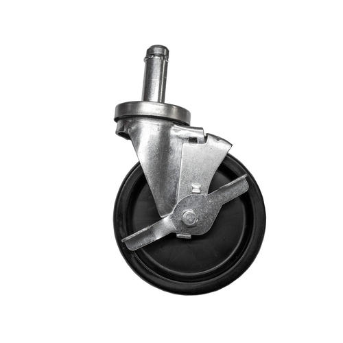 BK Resources 5SBR-1ST-LDP-TLB Pop-in Stem Caster 5" Diameter Fits 1" OD Tubing