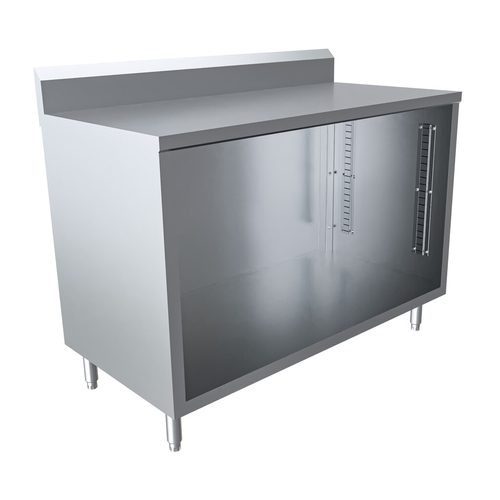 BK Resources CSTR5-2448 48"W x 24"D Stainless Steel Cabinet Base Work Table