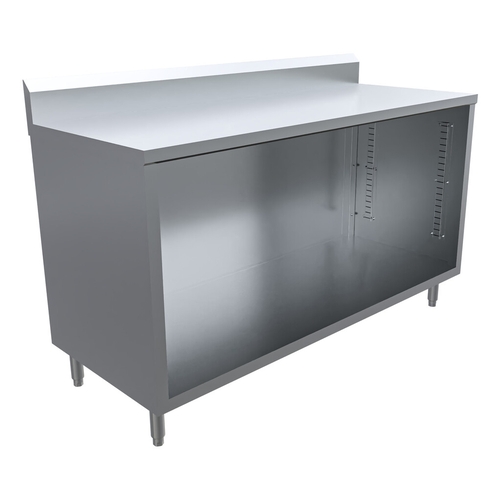 BK Resources CSTR5-2460 60"W x 24"D Stainless Steel Cabinet Base Work Table