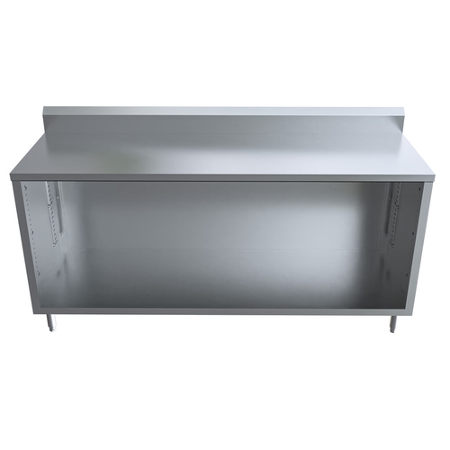 BK Resources CSTR5-2472 72"W x 24"D Stainless Steel Cabinet Base Work Table