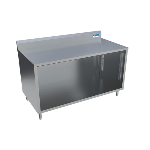 BK Resources CSTR5-3060 60"W x 30"D Stainless Steel Cabinet Base Work Table