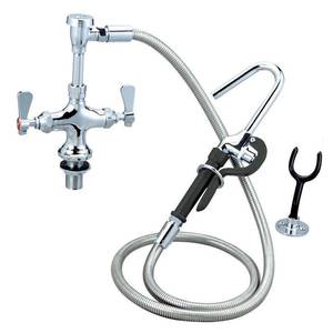 BK Resources BKF-DDMPF-G OptiFlow Pot Filler Assembly w/ 72" Stainless Steel Hose