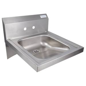 BK Resources BKHS-ADA-S 14"W ADA Compliant Hand Sink without Faucet