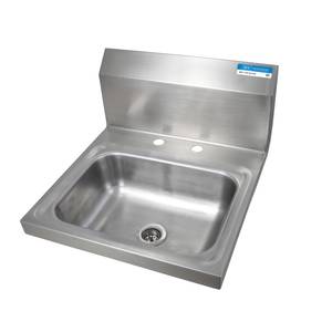 BK Resources BKHS-D-1410 13-3/4"W Wall Mount Hand Sink without Faucet