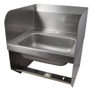 BK Resources BKHS-D-1410-1-BKK 14"W Wall Mount Hand Sink without Faucet