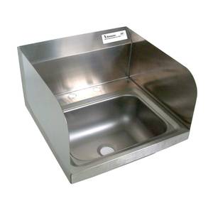 BK Resources BKHS-D-1410-SS 13-3/4"W Wall Mount Hand Sink without Faucet