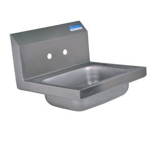 BK Resources BKHS-W-1410-4D 14"W Wall Mount Hand Sink without Faucet