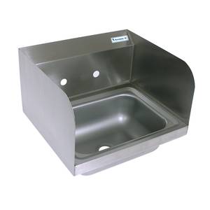 BK Resources BKHS-W-1410-SS 14"W Wall Mount Hand Sink without Faucet