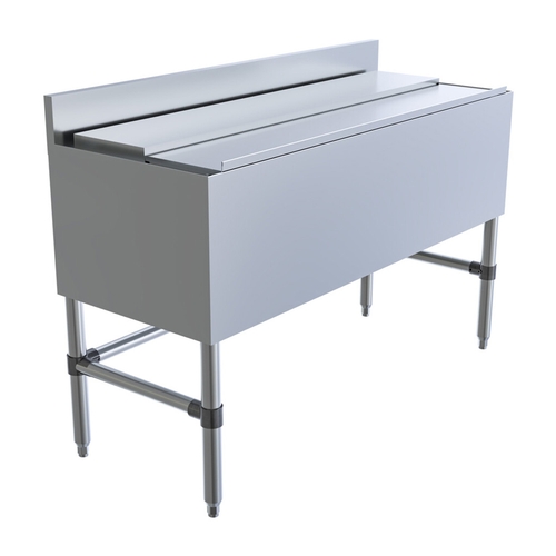 BK Resources UB4-21-IB48 48"W Stainless Steel Underbar Insulated Ice Bin