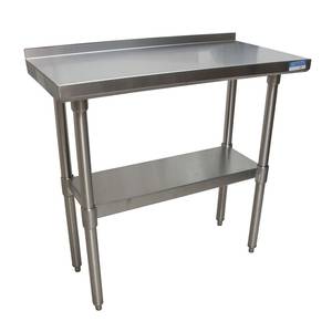 BK Resources SVTR-1848 48"Wx18"D All Stainless Steel Work Table