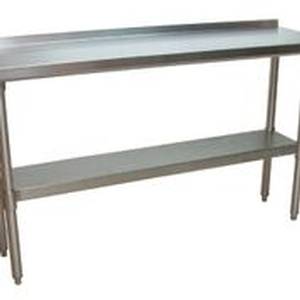 BK Resources SVTR-1860 60"Wx18"D All Stainless Steel Work Table