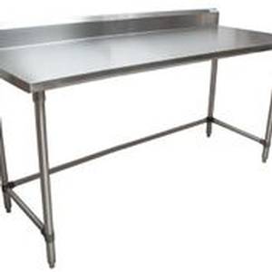 BK Resources SVTR5OB-7230 72"Wx30"D All Stainless Steel Work Open Base Table