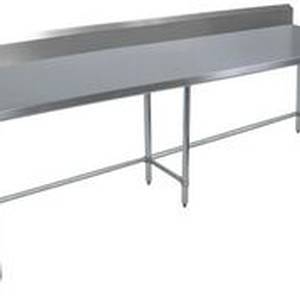 BK Resources SVTR5OB-8424 84"Wx24"D All Stainless Steel Work Open Base Table