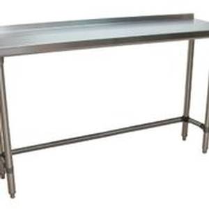 BK Resources SVTROB-1872 72"Wx18"D All Stainless Steel Work Open Base Table