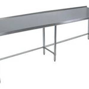 BK Resources SVTROB-1896 96"Wx18"D All Stainless Steel Work Open Base Table