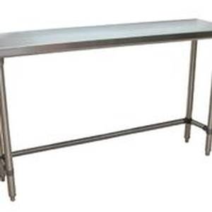 BK Resources VTTOB-1872 72"Wx18"D Stainless Steel open Base Work Table