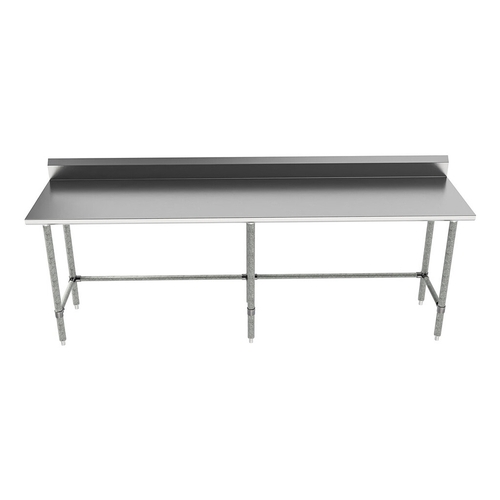 BK Resources VTTR5OB-9624 96" x 24" Stainless Steel Open Base Work Table