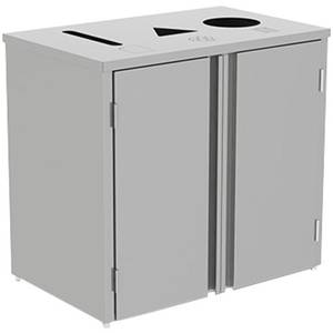 Lakeside 3315 26-1/2"Wx23-1/4"Dx34-1/2"H 69 Gallon Waste & Recycle Station