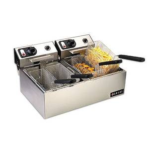 Anvil America FFA8020 Double Counter Top Electric Fryer 220V W/ Two 10lb Wells