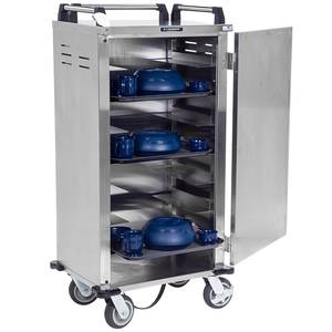 Lakeside DCD-5510 40-1/2"Wx25"Dx45-1/3"H 2-Compartment Tray Deliver Cart