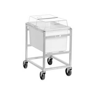Channel Manufacturing PBA001 1 Level Aluminum Mobile Ingredient Bin Organizer Cart