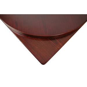 H&D Commercial Seating VT36R-DM 36" Round Veneer Wood Table Top w/ Dark Mahogany Finish