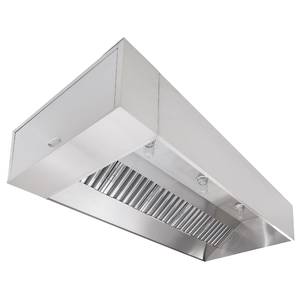 Captive-Aire Systems, Inc. 5424ND-2-PSP-F - 9 9ft ND2 Series Stainless Steel Type I ETL Listed Grease Hood