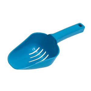 Spill-Stop 1408-5 8 oz Blue Slotted Ice Scoop