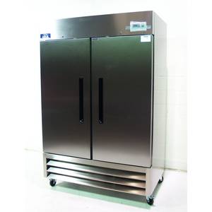Arctic Air AF49 - Scratch & Dent - 49 Cu.ft Reach-In Freezer 2 Solid Doors Stainless Exterior