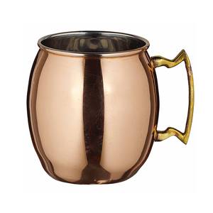 Winco CMM-20 20 oz. Copper Plated Smooth Finish Moscow Mule Mug
