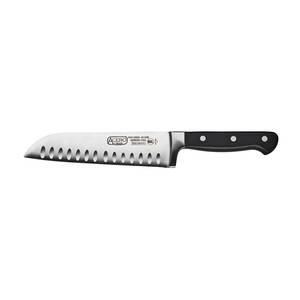 Winco KFP-70 Acero 7" Triple Riveted Full Tang Forged Santoku Knife
