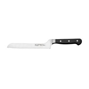 Winco KFP-83 Acero 8" Triple Riveted Full Tang Forged Offset Bread Knife