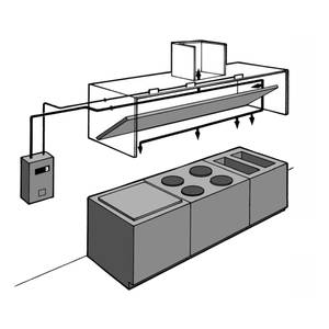 Captive-Aire Systems, Inc. R-102-8 8ft Fire Suppression System for Captive Air Hood Systems