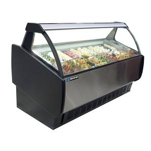 Master-Bilt GEL-12 85-1/2" Curved Glass Gelato Merchandiser