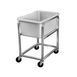 Channel Manufacturing 600 Mobile Aluminum Bus Food Storage Cart w/ Stackable Bin