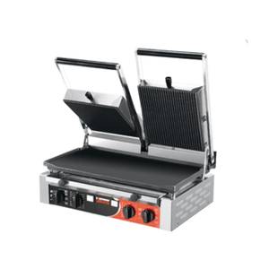 Sirman USA PD LL Double Panini Grill w/ Grooved Top & Flat Bottom