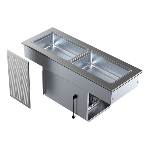 Delfield 8148-EFNP 48" LiquiTec Slim Line Drop-In Cool Food Unit, 2-Pan Size
