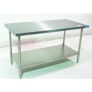 BK Resources SVT-6030 - Scratch & Dent - 30" x 60" All Stainless Steel Work Top Table w/ Undershelf