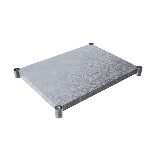 BK Resources VTS-3624 Galvanized Work Table Undershelf for 36"W x 24"D Work Table