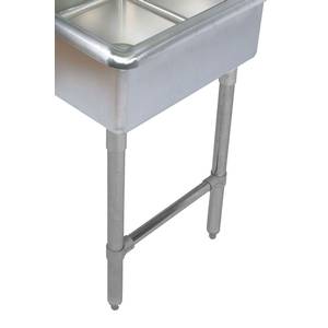 BK Resources BKL-SSH-1420 Stainless Steel Legs & Bracing Kit for BK Compartment Sinks