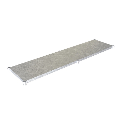 BK Resources VTS-9624 Galvanized Work Table Undershelf for 96"W x 24"D Work Tables