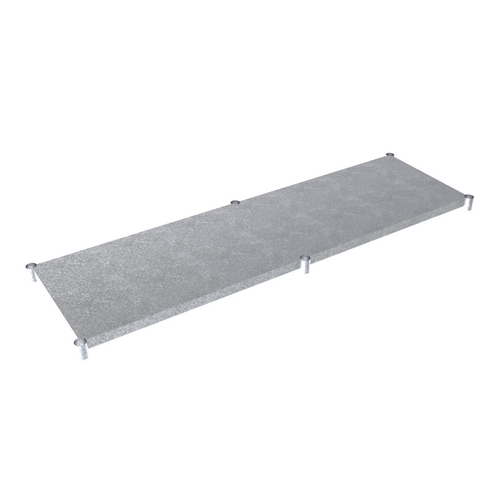 BK Resources VTS-8424 Galvanized Work Table Undershelf for 84"W x 24"D Work Table