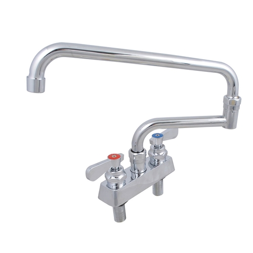 BK Resources EVO-4DM-18 Evolution Series Deck Mount Faucet w/ 18" Jointed Spout